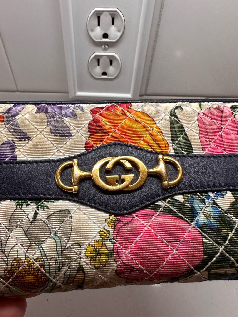 Gucci Zumi Floral Canvas Leather Horsebit Wallet - Picture 2 of 11